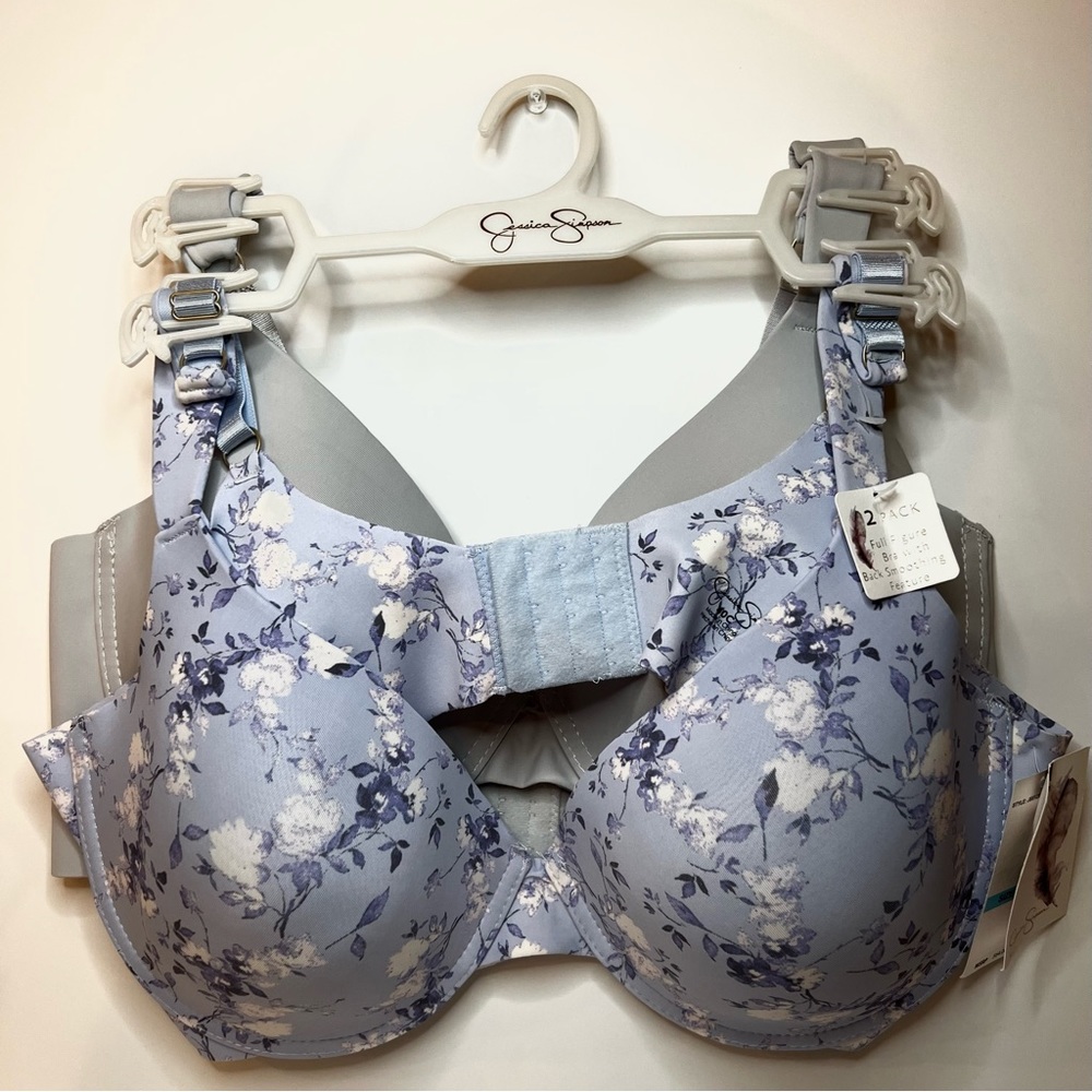 Jessica Simpson 2 piece bra set full figure back bra size 40C